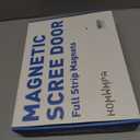 Magnetic Thermal Insulated Door Curtain Fits Door Size 38" x 83", Curtain Size 40" x 84", Thicker Layered Fabric Insulated Door Cover, Keep Warm Winter & Cool Summer, Dark Grey Fabric