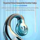 Single Ear Bluetooth 5.5 Earbud-F80(Blue), ENC Noise Cancellation Mic, Hi-Fi Sound, Long Battery with Smart Display, Breathing Light, for Android/iPhone