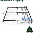 ZINUS Compack Metal Adjustable Bed Frame / 7 Inch Support Bed Frame for Box Spring and Mattress Set, Full/Queen/King