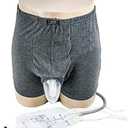 Male Urinal - Wearable Men's Urinal with Elastic Waistband & Two 500ml Urine Collection Bag - Reusable Urine Collector (L)