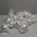 Yookeer 12 Pack 4 Inch Mirror Disco Ball Decorations Small Silver Hanging Ornaments Reflective with Attached String for Ring DJ Stage Lighting Effect for School Festival Fun 50s 60s 70s Party Decor