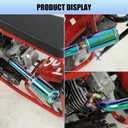 YOXUFA VM22 26mm Carburetor Exhaust Pipe Muffler Stage 2 Kit for Predator 212cc 224cc 196cc Coleman CT200U BT200X Baja MB200 KT196 Go Kart 6.5HP GX160 Engine Parts Mini Bike Throttle Assembly (colour-plated)