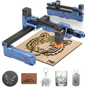 Artilume T1 Laser Engraver 7000mW, Foldable Design Laser Engraver and Cutter Machine, 0.01mm Precision, Large Working Area 200*150mm for Wood Leather Acrylic, Best for Beginners Small Business Class 1