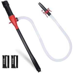 Portable Battery Powered Gas/Liquid Transfer Pump, Battery Operated Fuel/Water Transfer Pump Up to 2.2 GPM, Multi-Use Electric Siphon Pump for Gas Fuel Water Diesel Missing Battery