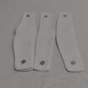 NICETOWN Strong Magnetic Curtain Tiebacks - Modern Simple Style Curtain Ties Backs Holdbacks Holders for Indoor/Outdoor Curtains (White, 18.5 X 4 Inches, Set of 4)