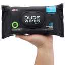 DUDE Wipes - Flushable Wipes - 6 Pack, 288 Wipes - Unscented Extra-Large Adult Wet Wipes - Vitamin-E & Aloe - Septic and Sewer Safe