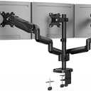 Triple Monitor Desk Mount for Computer Screens up to 32", Holds up to 19.8 lbs Each, 3 Monitor Arm, Heavy Duty Stand Vesa Mount 75x75, 100x100