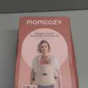 Momcozy Newborn Carrier WeeSnug- Lightweight and Cozy Comfort for 7-25 lbs, Ergonomic Cross-Back Support, Effortless to Put On, Hands-Free Baby Carrier with Lumbar Support, Black