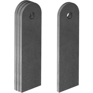 4 Pack 6" Height Weld-On Universal Long Tabs, Heavy Duty 1/4" Steel Shock Mount Tabs, 1/2" Hole