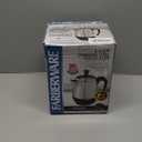 Farberware Electric Coffee Percolator, FCP240, Stainless Steel Basket, Automatic Keep Warm, No-Drip Spout, 4 Cup, Black/Silver