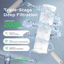 3-Stage RV Water Filter Fit for Clearsource Ultra Three Canister System Includes 5-Micron Sediment Filter, 0.5-Micron Coconut Carbon Block, Final Guard Stage, Improves Taste & Odor
