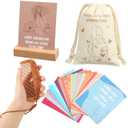 Yungyan 23 Pcs Birthing Comb Gifts Set Includes Wooden Labor Comb Pregnancy Affirmation Cards Canvas Bag for Pregnant Women Labor Pain Relief Essentials, New Mom Positive Encouragement Gifts