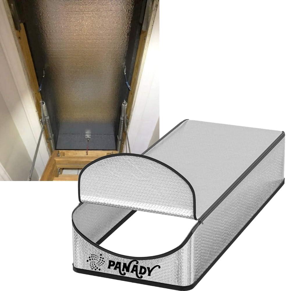 Attic Stairs Insulation Cover - 25 In x 54 In x 11 In - Class A Fireproof Attic Door Insulation Cover - Attic Access Insulation Cover - Attic Stairway Insulator - Attic Ladder Insulation Cover (Simply Kit)