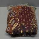 Boho Throw Blanket for Couch Sofa Bed, 100% Cotton Woven Quilt with Tassel 60x80, Super Soft Muslin Blanket with Patchwork Printed, Decorative Reversible Bed Blanket/Cover for All Seasons