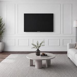 Pangda DIY Peel and Stick Wall Moulding Kit TV Molding Panels, Victorian | Wall Molding Kit Pre Made Accent Wainscoting Panel for Interior Living Room TV Home Decorations