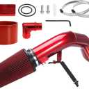 6.0 Cold Air Intake Kit for Ford F250 F350 F450 2003 2004 2005 2006 2007 Excursion 6.0L Diesel Red