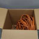 Outdoor Extension Cord Waterproof 100 FT, Orange 16/3 SJTW Heavy Duty, Flexible 100% Copper 3 Prong Extension Cord for Lawn, Garage,UL Listed