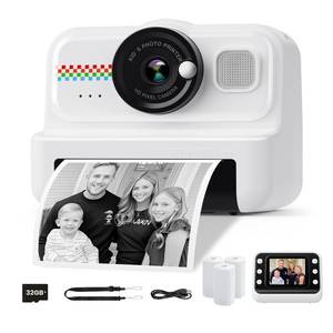 HiMont Kids Instant Print Camera, 1080P HD Kids Camera Instant Print with 3 Rolls Print Paper & 32GB Card, Ideal Kid Toys Gifts for Boys & Girls Age 314