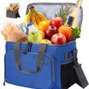 Large Cooler Bag 40-Can Capacity - Portable Soft Cooler Bags Insulated for Travel, Leakproof Collapsible Coolers for Picnic, Beach, Camping & Road Trips, Food & Drinks Travel Cooler Bag (Blue)