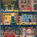 Galison Winter Lights Christmas Countdown  12 Days of Puzzles Featuring Images of Winter City Fun