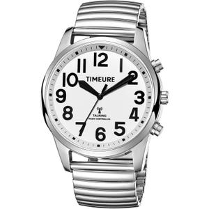 Talking Watch with Jumbo Numbers self-Setting for Blind Men, Seniors,Visually impaired,or Elderly, Father's Gift TIMEURE-2211 Talking Watch with Jumbo Numbers self-Setting for Blind Men, Seniors,Visually impaired,or Elderly, Father's Gift TIMEURE-2211