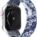 Solace Bands Paladin Loop Smartwatch Band - Compatible With All Apple Iwatch Series - Sportswear Smartwatch Band For Men & Women - Comfort & Durable (42/44/45MM - M, Sea Swirl)