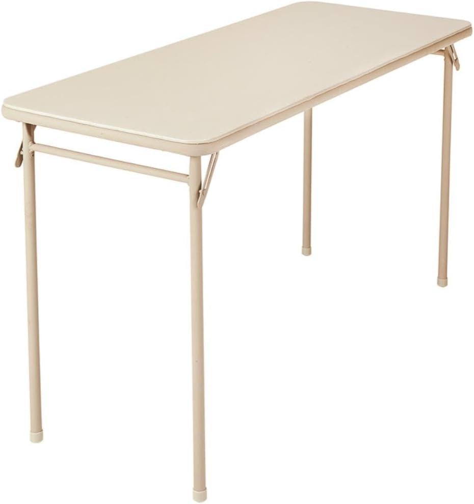 Cosco Folding Serving Table, 20" x 48", Antique Linen