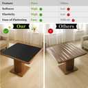 Warmstar Leather Table Cover 24 x48 Inch, 1.8MM Thick PVC Table Protector Waterproof, Desk Cover Protector Non-Slip Table Pad for Kitchen, Dresser, Gaming Desk,Dining Room Table