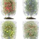 Evoio Fruit Tree Netting Bags with Drawstring, 4PCS Blueberry Bush Netting Cover,Mesh Garden Bag for Tomato Vegetables Peach Fruit Trees Flower Garden Protection Plant Covers (4 * 4.6 FT)