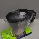 Brita Water Filter Space Saver Pitcher for Tap and Drinking Water with 1 Elite Filter, Black