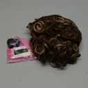 Lommel Messy Bun Hair Piece Short Curly Ponytail Extension Elastic Drawstring Loose Wave Curly Hair Buns Hair Piece Synthetic Hair Extensions Hair Bun for Women Daily Use(Light Golden with Brown)