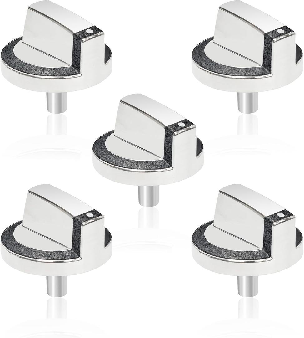 Upgraded W10284885 Stove Control Knob, Cooktop Knobs Compatible with Whirlpool Range Oven Burner Replace# for W10284885 WPW10284885 PS11752001 AP6018699 (5 Pack)