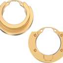 COOWOO Brass Portal Counterweight Rings, 5.7oz Weight Outer Portal Drive Housing Counterweight, Front & Rear Steering Knuckle Optional Weighting Upgrades for 1/10 TRX4 TRX6 RC Trucks -Set of 2(Golden)