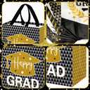 Wesnoy 48 Pcs Graduation Gift Bags Bulk with Handles 2026 Non Woven Congrats Grad Candy Bag Reusable Tote Bag Graduation Party Favor for College High School Graduate Decoration, 11.4 x 10.6 x 4.7 Inch, 1 count