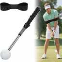 GPANDAG 2 Pack Golf Grip Trainer and Golf Wrist Trainer, Golf Training Aid w/Click Feedback for Warm Up/Strength Training, Golf Swing Trainer Right Left Gift for Golfers, Indoor Outdoor Golf Arm Band