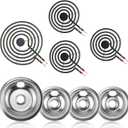 Electric Stove Burner Drip Pans 316048414(6")316048413(8") Electric Stove Top Burner MP15YA(6") MP21YA(8") Compatible for Ken-more Cro-sley Tap-pan Frigi-daire etc by MIFLUS