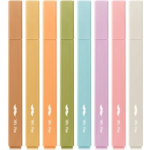 Mr. Pen- Aesthetic Highlighters, 8 Pack, Chisel Tip, Moss Garden, Cute Highlighters Assorted Colors, Back to School Supplies
