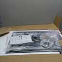 GYIIYUO TV Stand with Fabric Drawer - Entertainment Center and Industrial TV Console Table with Open Storage Shelves for Living Room, Bedroom - 55.1" Rustic Brown