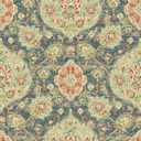 Surface Style - Caspian Rug-Inspired Peel and Stick Wallpaper (Blue Celestial) 216"L x 20.5"W
