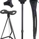 Walking Cane with Seat 2-in-1 Foldable Walking Sticks Chair Lightweight Multifunctional Hiking Stick Non-Slip Foldable Seat Portable Trekking Poles Aluminum Lightweight Travel Cane Outdoor