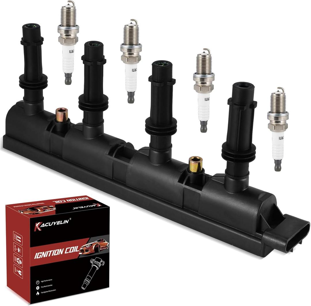 UF669 Ignition Coil Pack & Iridium Spark Plugs Compatible with Chevy Cruze Cruze Limited Sonic Trax Volt Buick Encore (Only 1.4L) L4 2011-2019 UF669 Coil Pack Sets of 1