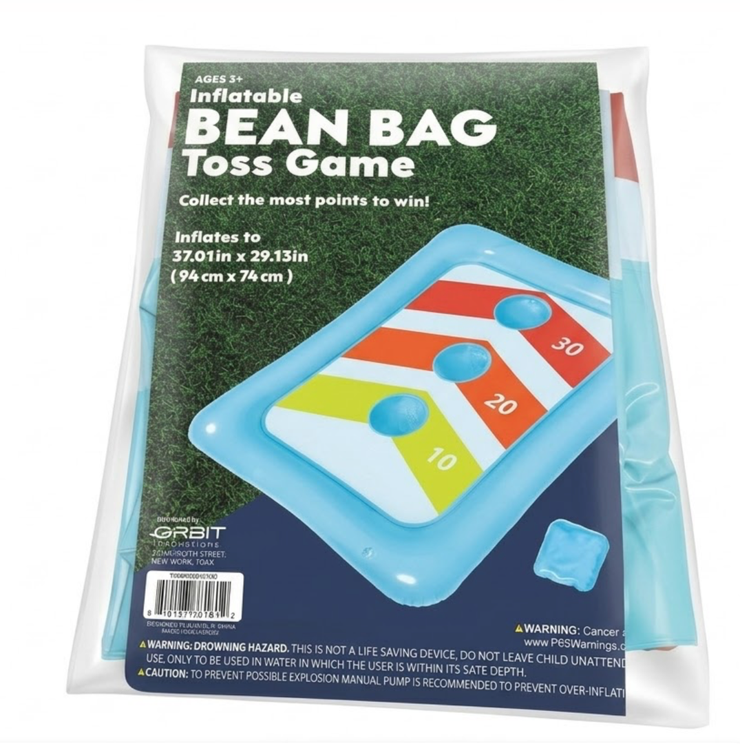 Inflatable Bean Bag Toss Game Inflates to 37.01in x 29.13 in