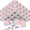 MTLEE 50 Pcs Pink Wedding Thank You Candles Gifts for Guests, Bridal Shower Baby Shower Favors, 1 oz Mini Lavender Scented Soy Wax Candles Tin Bulk for Birthday Aromatherapy Party Favors