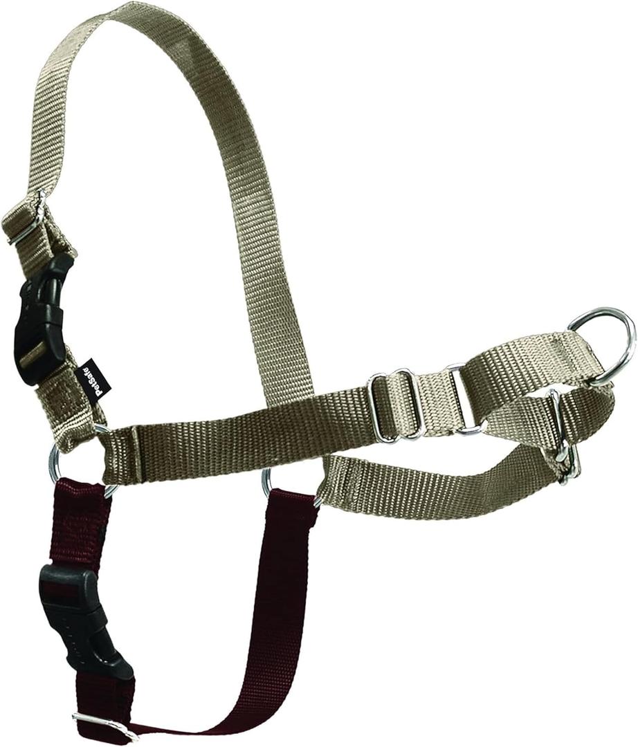 PetSafe Easy Walk Harness for Dogs - Pull-Free Walks - Patented Martingale Loop Design - Front Chest Leash Attachment - Comfort Straps - Breathable Harness Design - Large, Fawn/ Brown