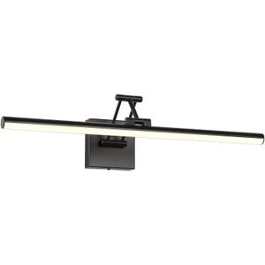 Joossnwell Picture Light for Painting Black Art Light Hard-Wired Picture Frame Light 23.62 Inch Dimmable Gallery Wall Light with Adjustable Swing Arm for Painting Library Museum Warm White