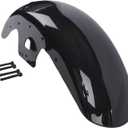 Motorcycle Mudguard, APEX Chopped Front Fender 19" Wheels Wrap Front Mudguard Fit for Harley Touring Road Glide Electra Glide Street Glide Road King 2014-2023 (Black