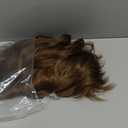 QUEENTAS Short Brown Pixie Wigs with Bangs Highlights Layered Cut Natural Curl Straight Synthetic Hair Wig for White Women (Chestnut Brown)