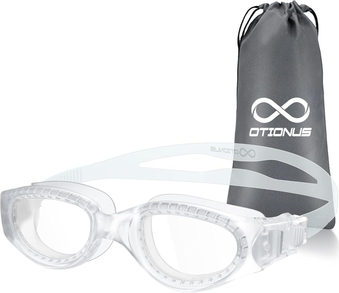 Swim Goggles for Adult, Clear No Leak Anti fog UV Swimming Goggles, Wide View Pool Goggles for Men Women