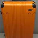 Rockland London Hardside Spinner Wheel Luggage, Orange, 3-Piece Set (20/24/28)