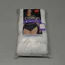 Hanes Women's Cool Comfort Cotton Brief 6-Pack, White, 13 US 